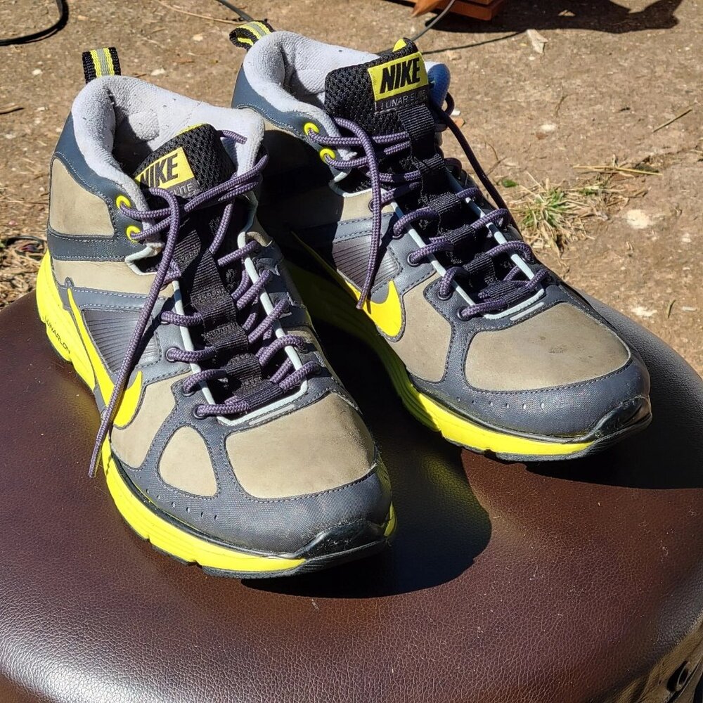 Nike Lunar Elite Trail High Voltage/Anthracite/Black 454534-002 Men's Size 10.5